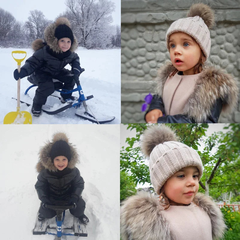 Gebreide Winter Muts