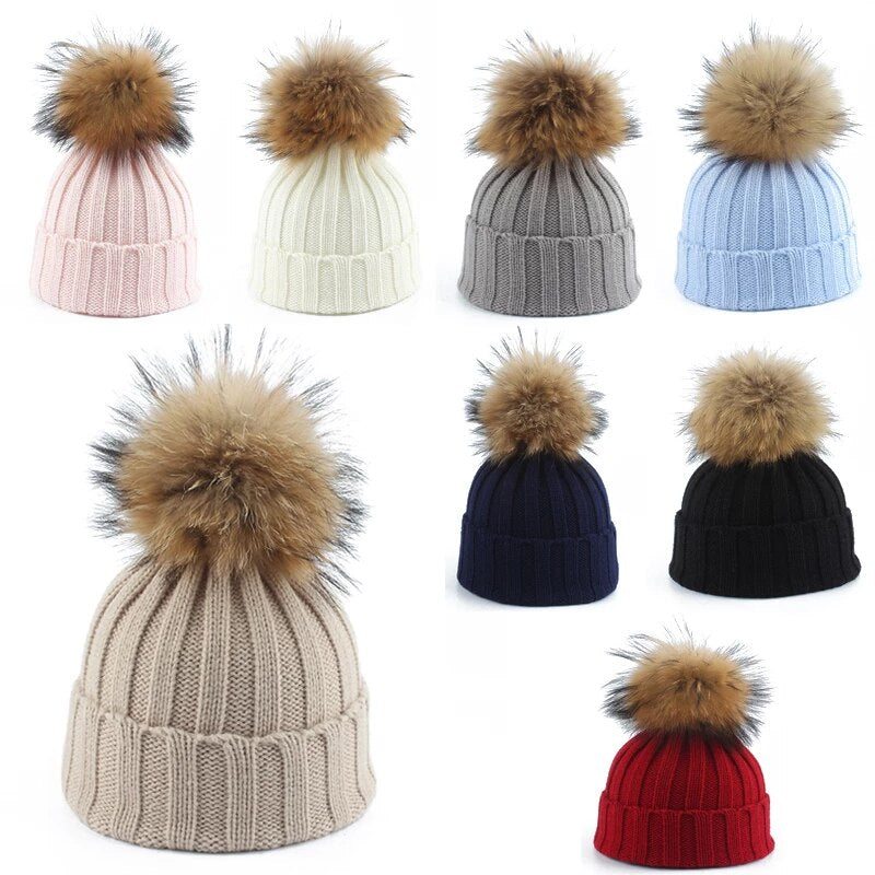 Gebreide Winter Muts