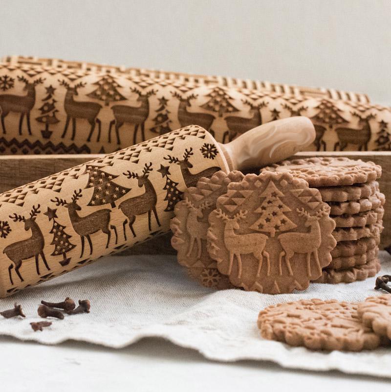 KerstKoekjes Reliëf-Roller 'Kitchen Tools Deluxe'