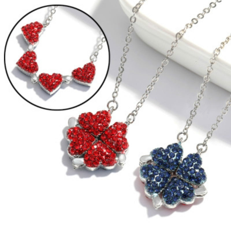 Tweezijdige Hartjes Ketting