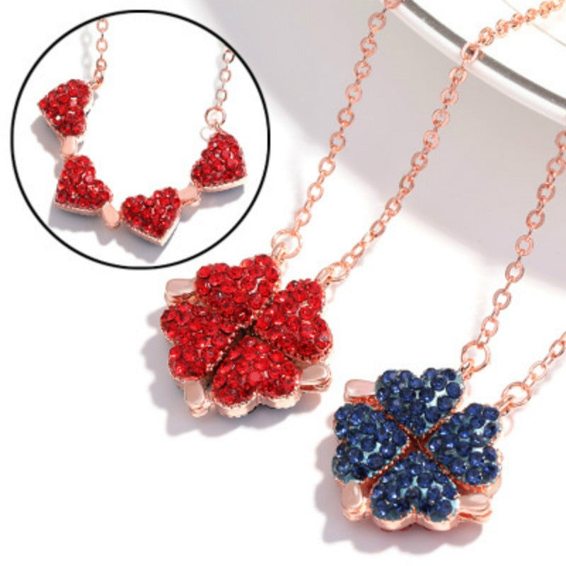 Tweezijdige Hartjes Ketting