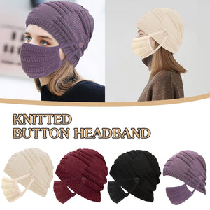 Beanie met Bijpassend Mondkapje