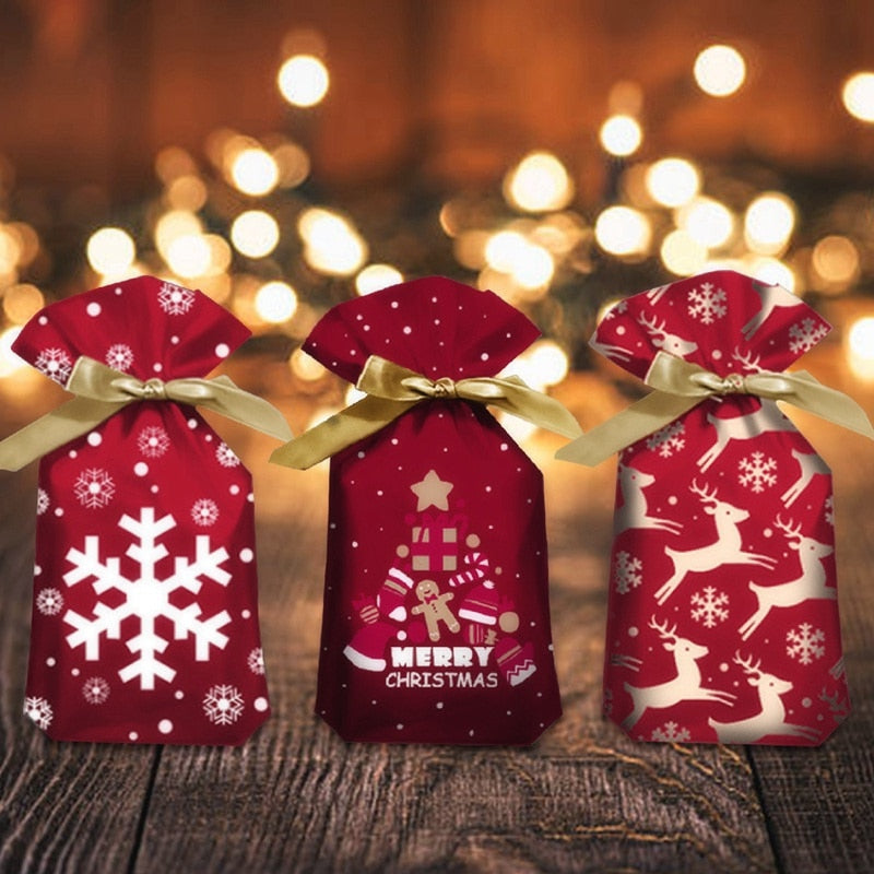 Kerst Kado Zakken (10 Stuks!)