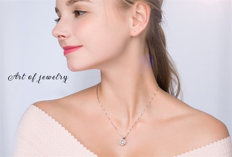Zilveren Hart Ketting (in Speciale Romantische Verpakking!)