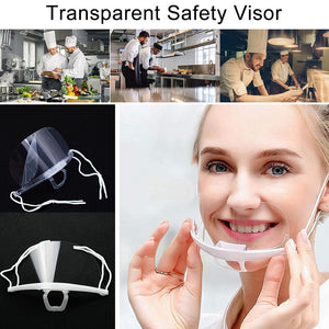 Transparant GezichtsMasker 'Always Safe™' (10 Stuks!)