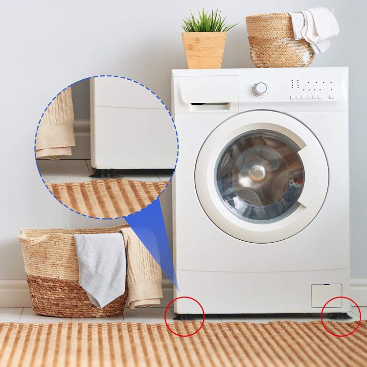 Trilling - en Lawaai Verminderende Wasmachine Pads (Set van 4 Stuks!)