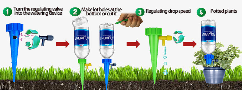 Duurzame Automatische Plantenbewatering (6 Stuks!)