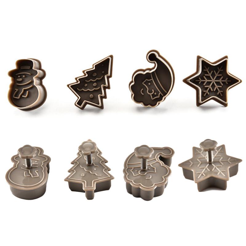 Kerstthema Koekjes Stempels (Set van 4 Stuks!)