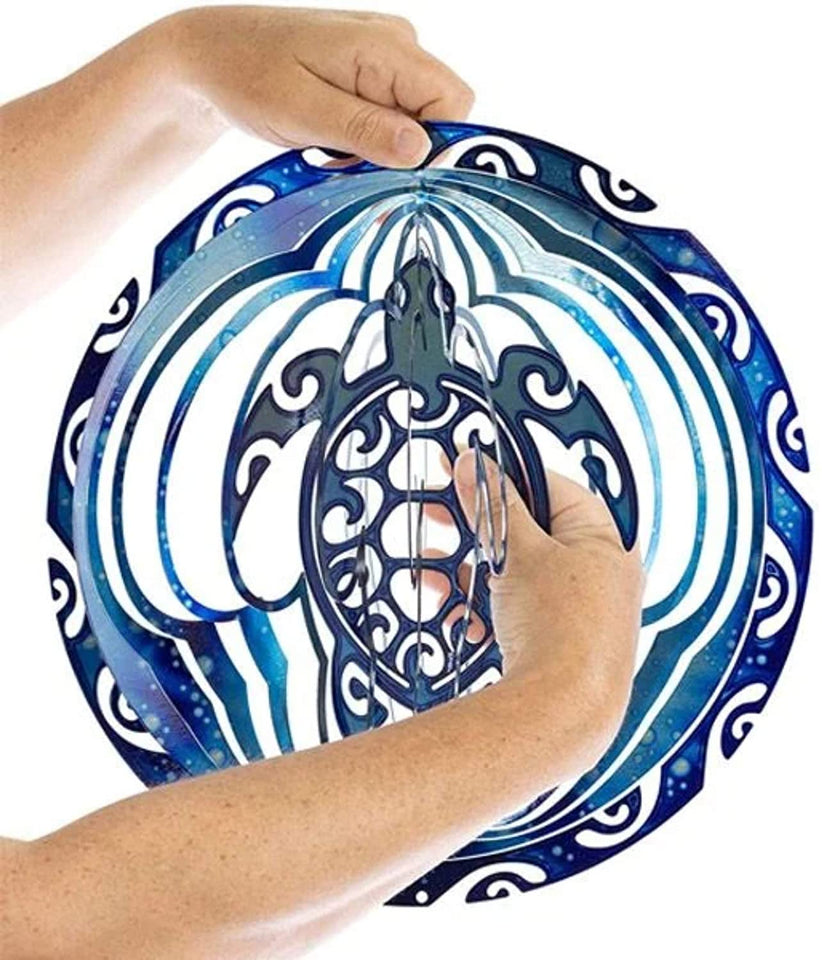 Metalen Schildpad Wind Spinner - Duurzame Decoratie