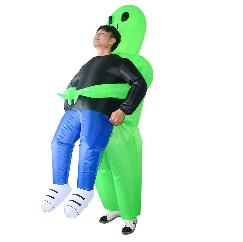 Opblaasbaar Alien Kostuum