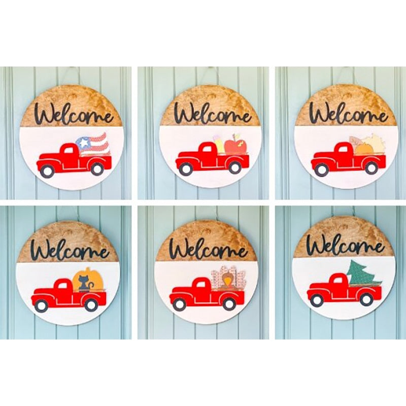 Gezellig Verwisselbaar "Welcome" Bord