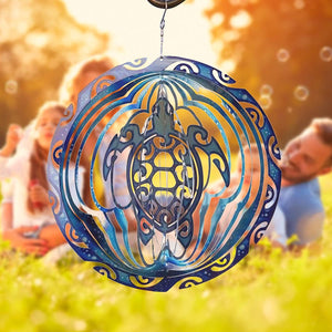 Metalen Schildpad Wind Spinner - Duurzame Decoratie