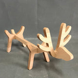 Robuuste Houten Wijnfleshouder "animals"