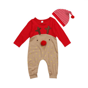 Schattig rendier kerstpakje met mutsje