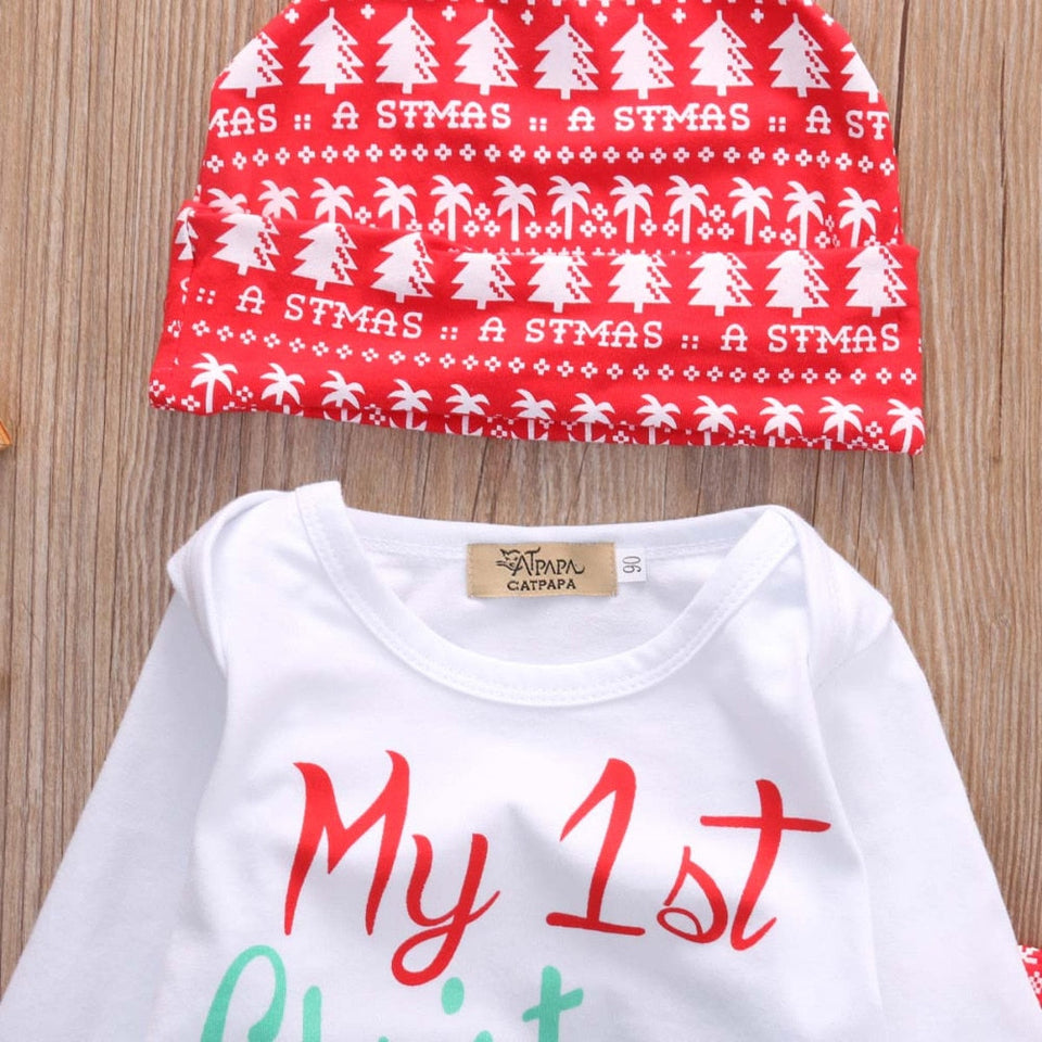 Kerst outfit '1st christmas' voor jongen/meisje