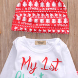 Kerst outfit '1st christmas' voor jongen/meisje