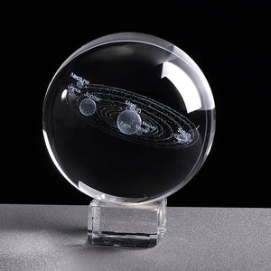 3D Melkwegstelsel Kristallen Bol 'Science Display'