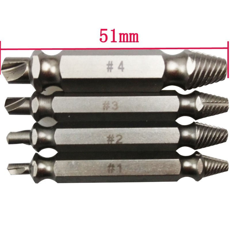 Dolgedraaide Schroeven Verwijder Bit-Set
