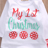 Kerst outfit '1st christmas' voor jongen/meisje