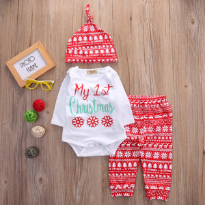 Kerst outfit '1st christmas' voor jongen/meisje