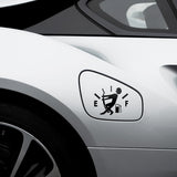 Hilarische Tankklep Sticker