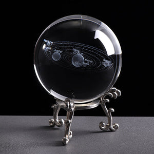 3D Melkwegstelsel Kristallen Bol 'Science Display'