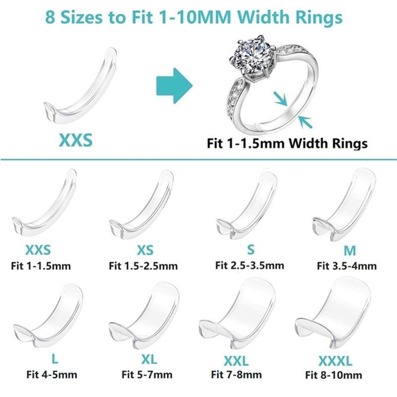 Ring Re-sizer (Set van 8, dus Altijd de Perfecte Grootte!)