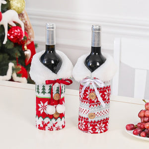 Kerst Wijnfles Houder - 'Beautiful Christmas Decorations'