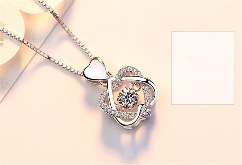 Zilveren Hart Ketting (in Speciale Romantische Verpakking!)