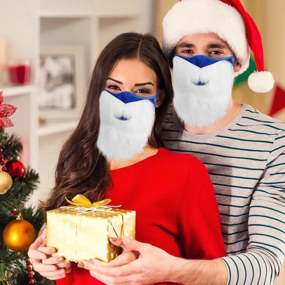 Kerstman-Baard Mondkapje - Veilig en Grappig!