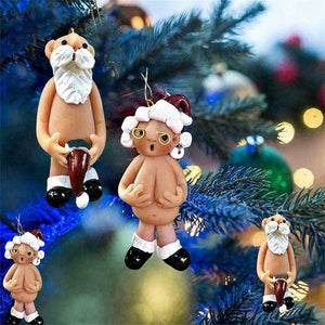 Hilarische Kerst-Decoraties - Kerstman en Kerstvrouw