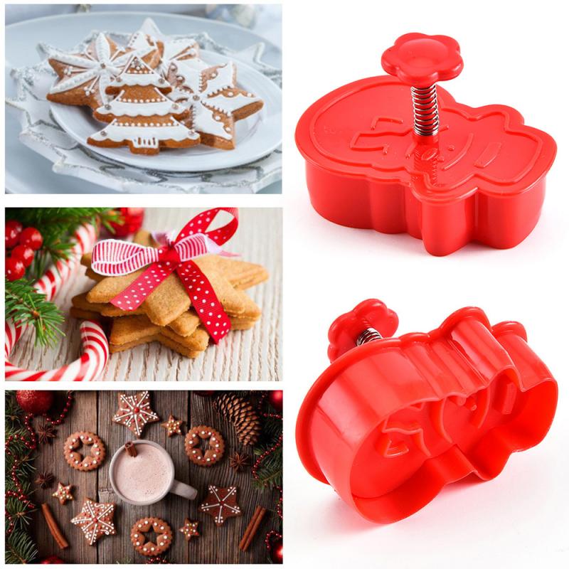 Kerstthema Koekjes Stempels (Set van 4 Stuks!)