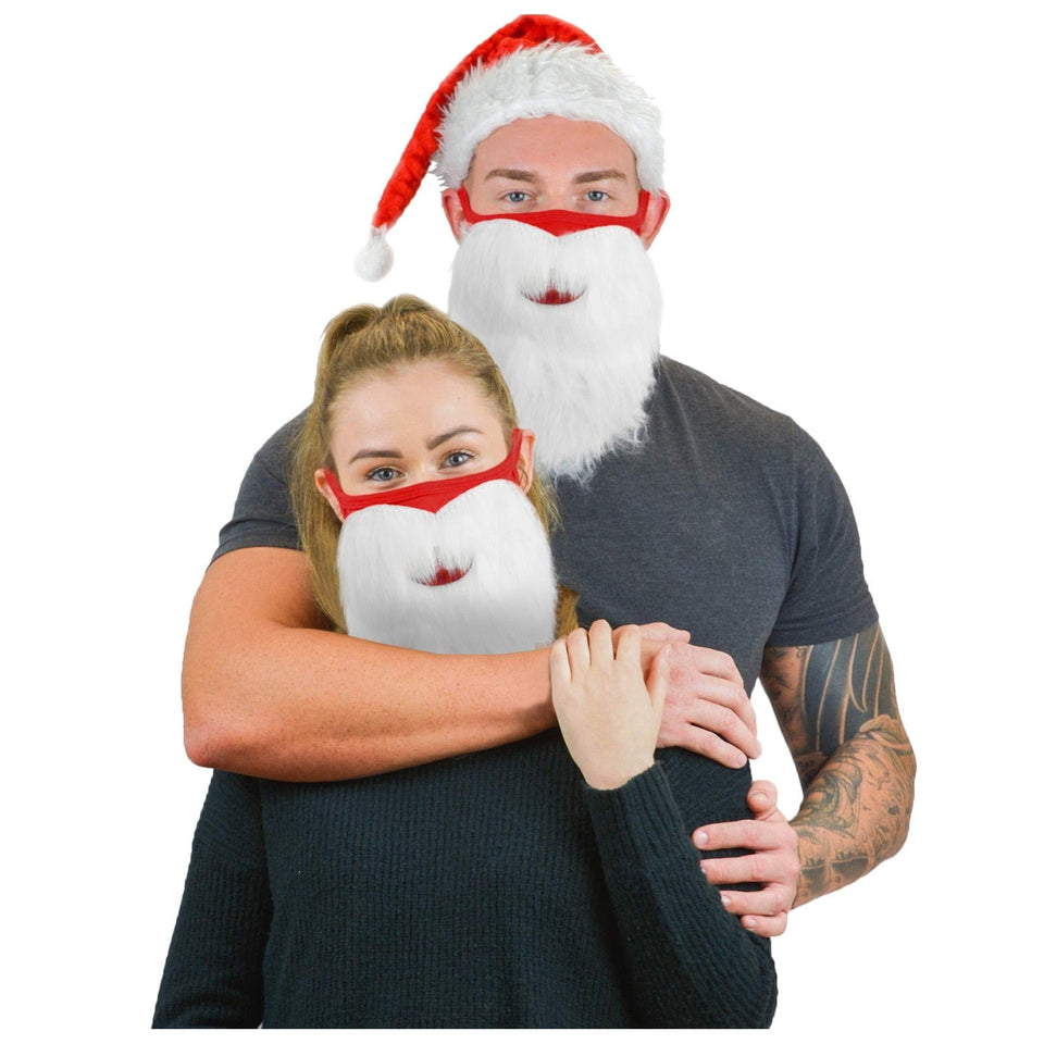 Kerstman-Baard Mondkapje - Veilig en Grappig!