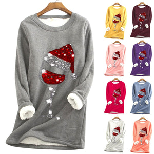 Comfortabele Wijn Kersttrui 'Comfy Winelovers™'