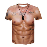 Grappig "Ontbloot Bovenlijf" Shirt