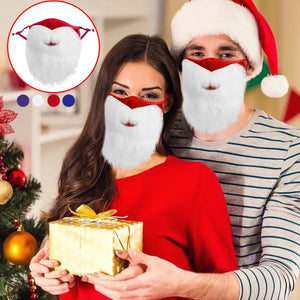 Kerstman-Baard Mondkapje - Veilig en Grappig!