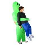 Opblaasbaar Alien Kostuum