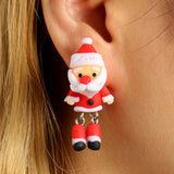 Schattige Kerstman Oorbellen