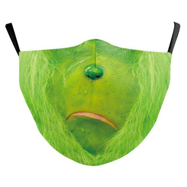 "The Grinch" Herbruikbaar Monkapje - Leuk en Origineel!