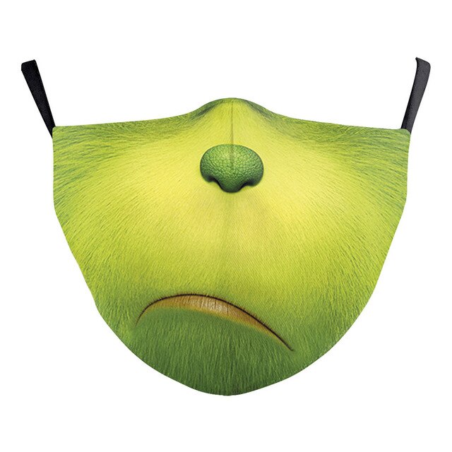 "The Grinch" Herbruikbaar Monkapje - Leuk en Origineel!