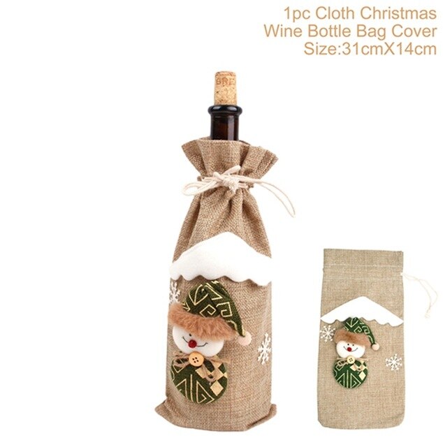 Kerst Wijnfles Houder - 'Beautiful Christmas Decorations'