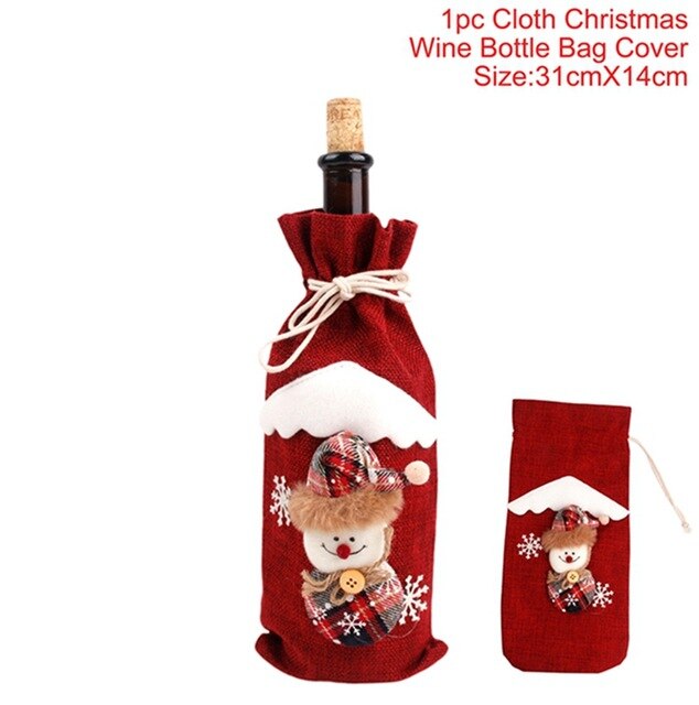 Kerst Wijnfles Houder - 'Beautiful Christmas Decorations'