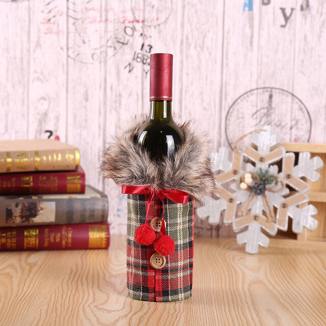 Kerst Wijnfles Houder - 'Beautiful Christmas Decorations'
