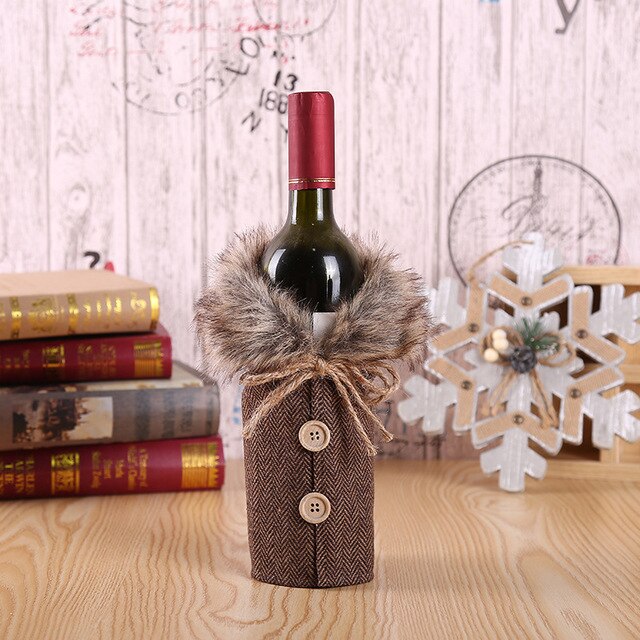 Kerst Wijnfles Houder - 'Beautiful Christmas Decorations'