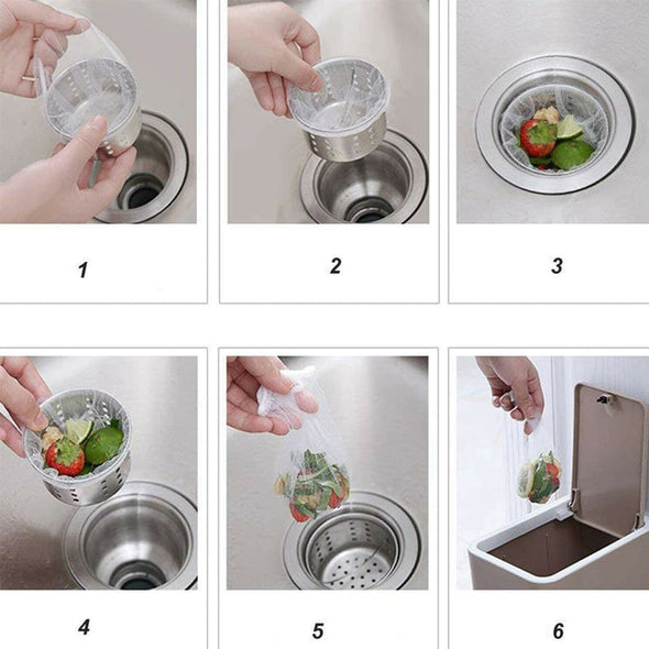 Gootsteen Filter Zakjes (100 Stuks)