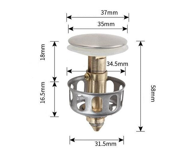 Wasbak Afvoer Filter 'Easy Clean Pro'