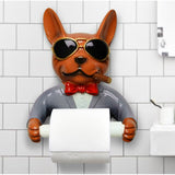 Designer Franse Buldog WC Rol Houder