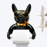 Designer Franse Buldog WC Rol Houder