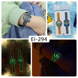 Glow-in-the-Dark Horloge Tattoo (2 Stuks)