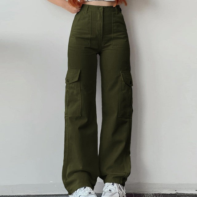 Verstelbare Straight Fit Cargo Broek
